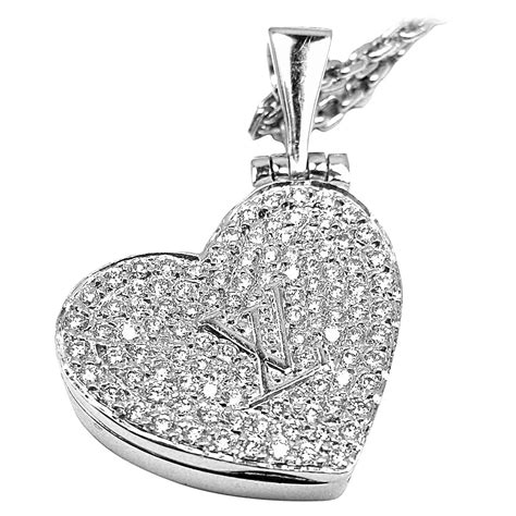 louis vuitton white gold necklace|Louis Vuitton necklace with diamond.